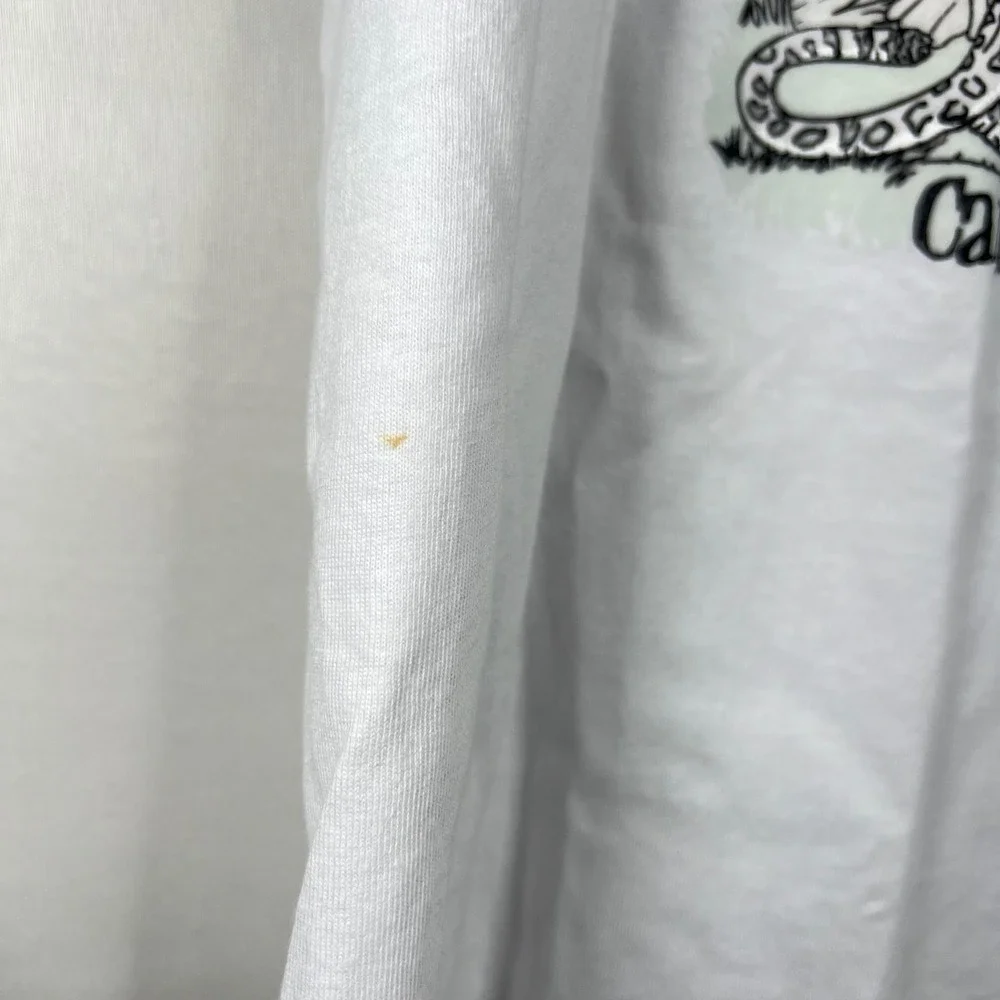 Euro Cotton‎ White Mayan Jungle T-Shirt Mens XL Cancun Mexico Graphic Souvenir